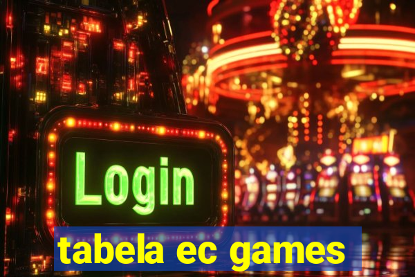 tabela ec games